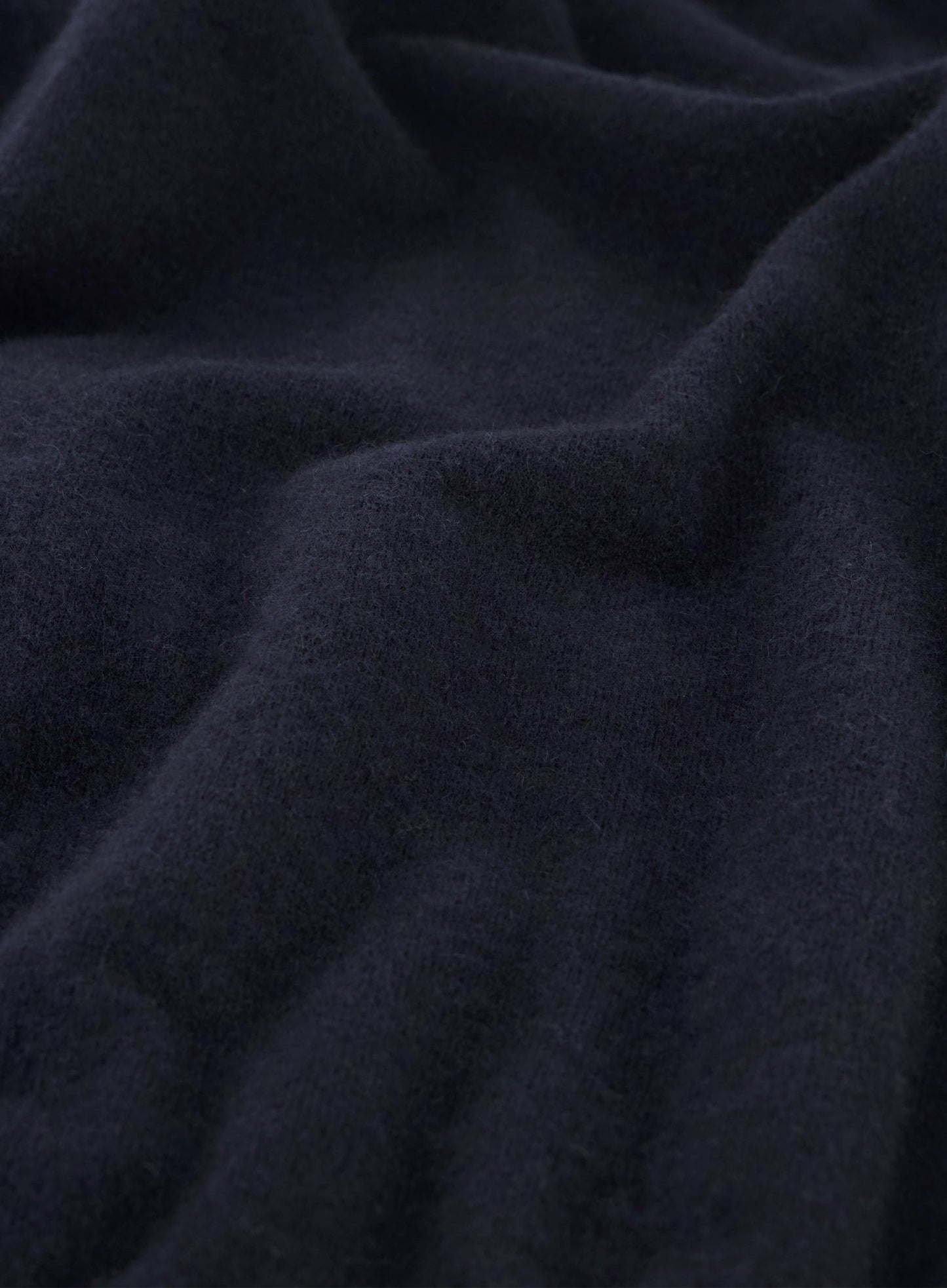 Ritsvest met opstaande kraag van cashmere | BLUE NAVY