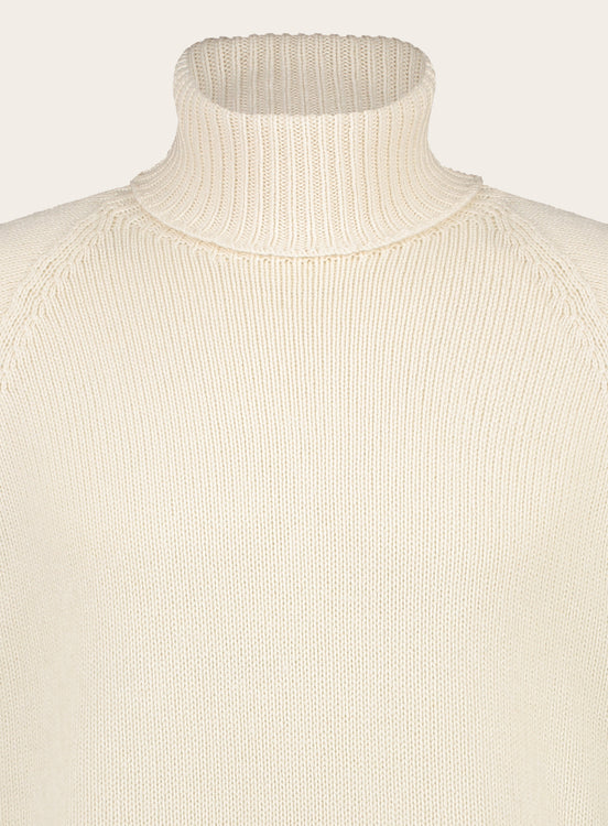 Regular-fit rollneck coltrui van cashmere | Wit