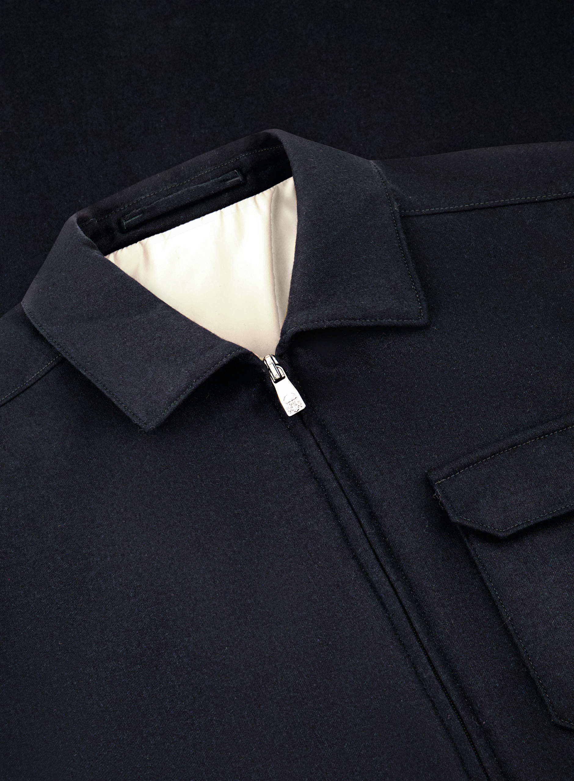 Overshirt van wol en cashmere | FULL_WIDTH | BLUE NAVY