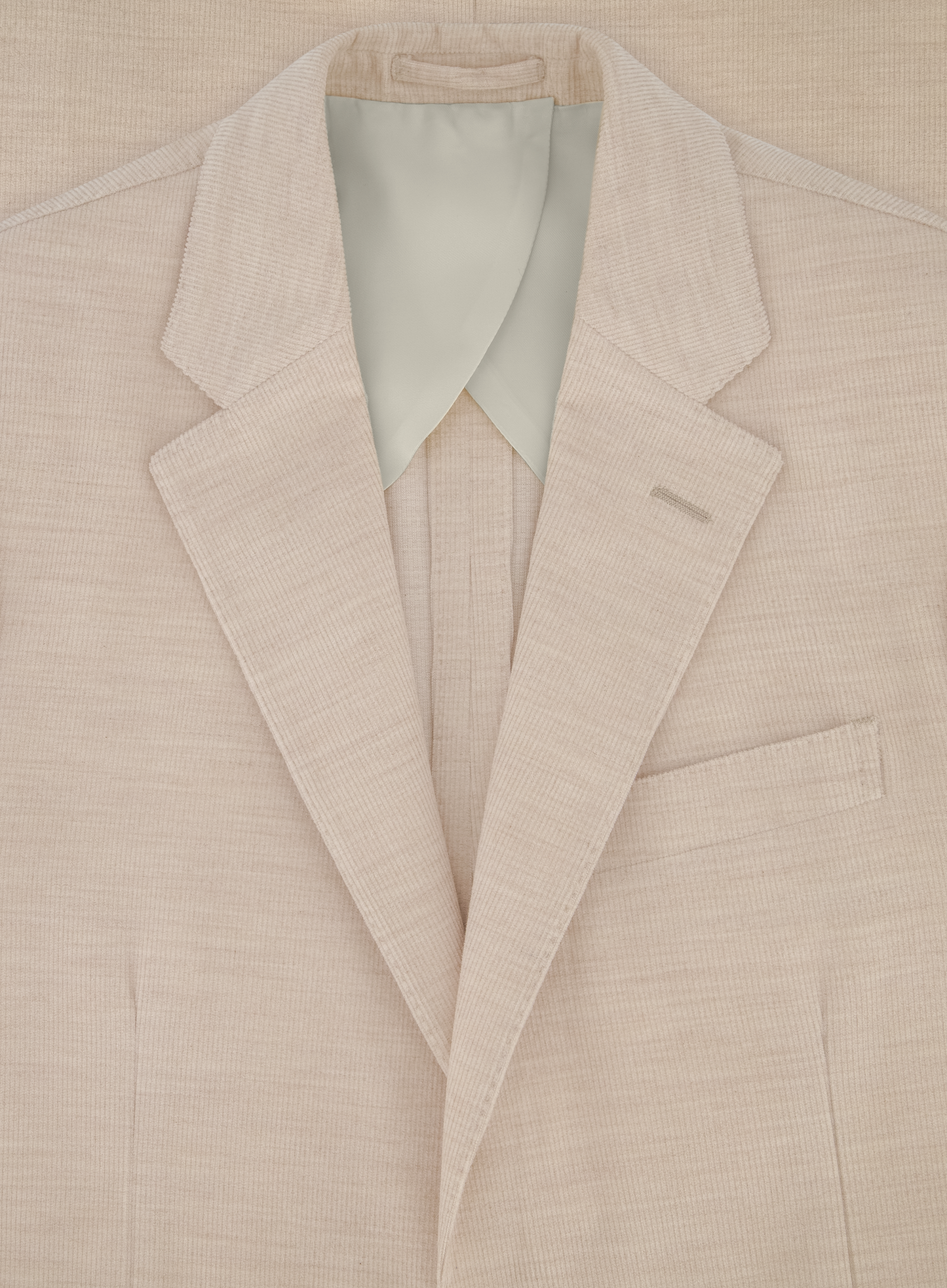 Jasje van katoen en wol | FULL_WIDTH | Beige