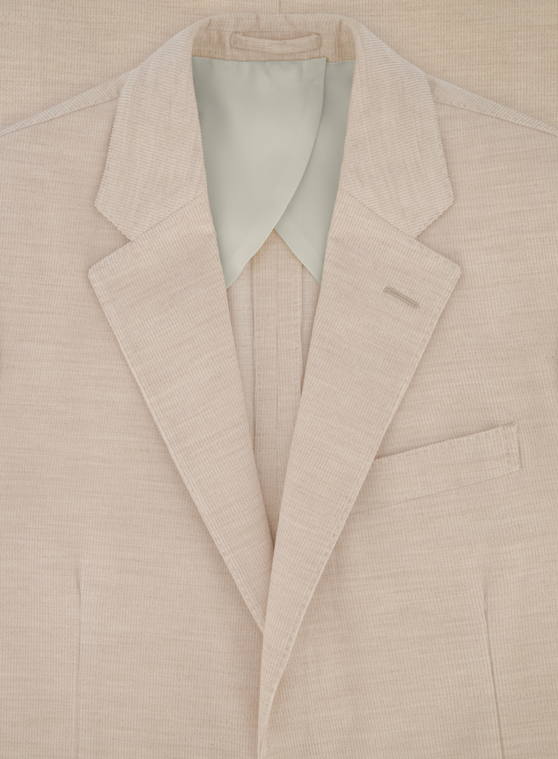 Jasje van katoen en wol | FULL_WIDTH | Beige