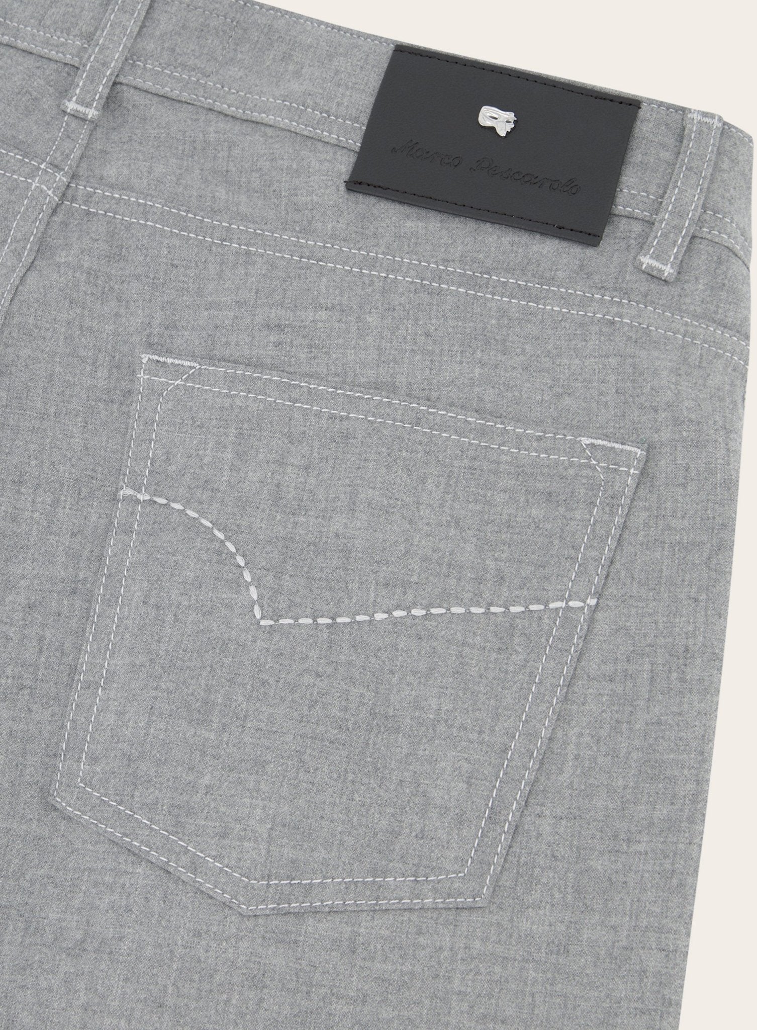 Jeans van cashmere | Grijs