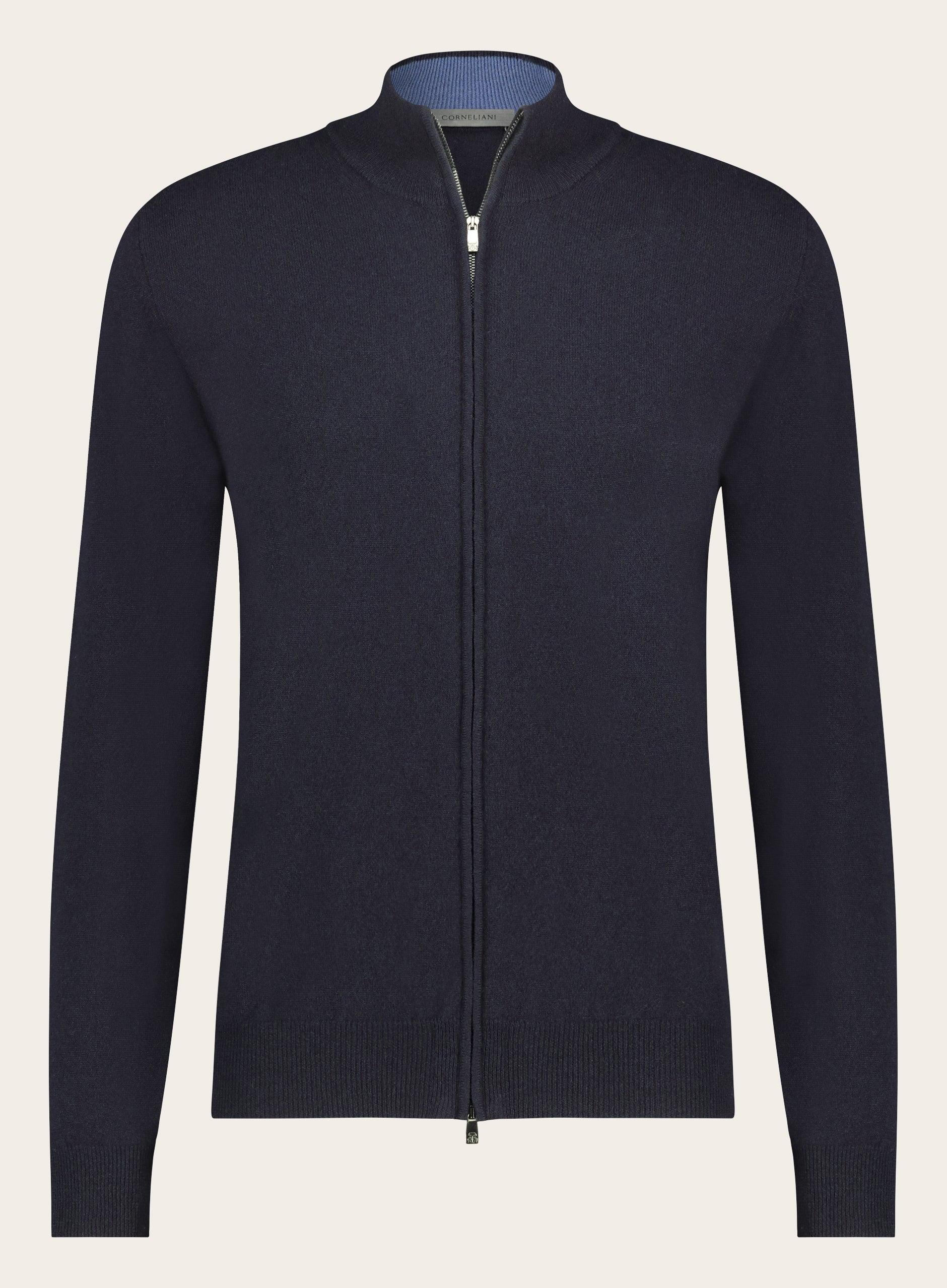 Ritsvest van wol en cashmere | BLUE NAVY