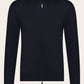 Slim-fit ritsvest van cashmere en zijde | BLUE NAVY