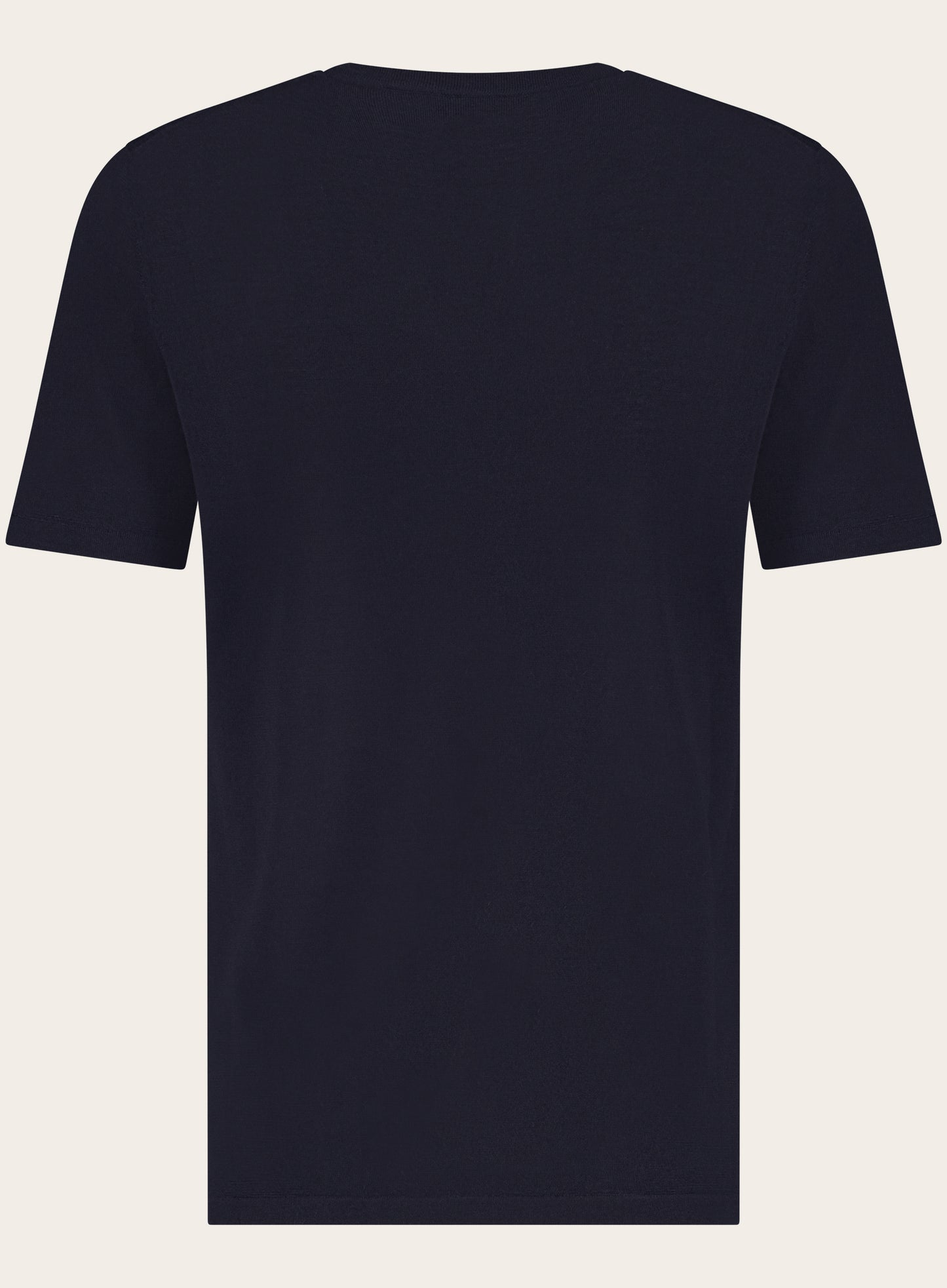 T-shirt van cashmere en zijde | BLUE NAVY