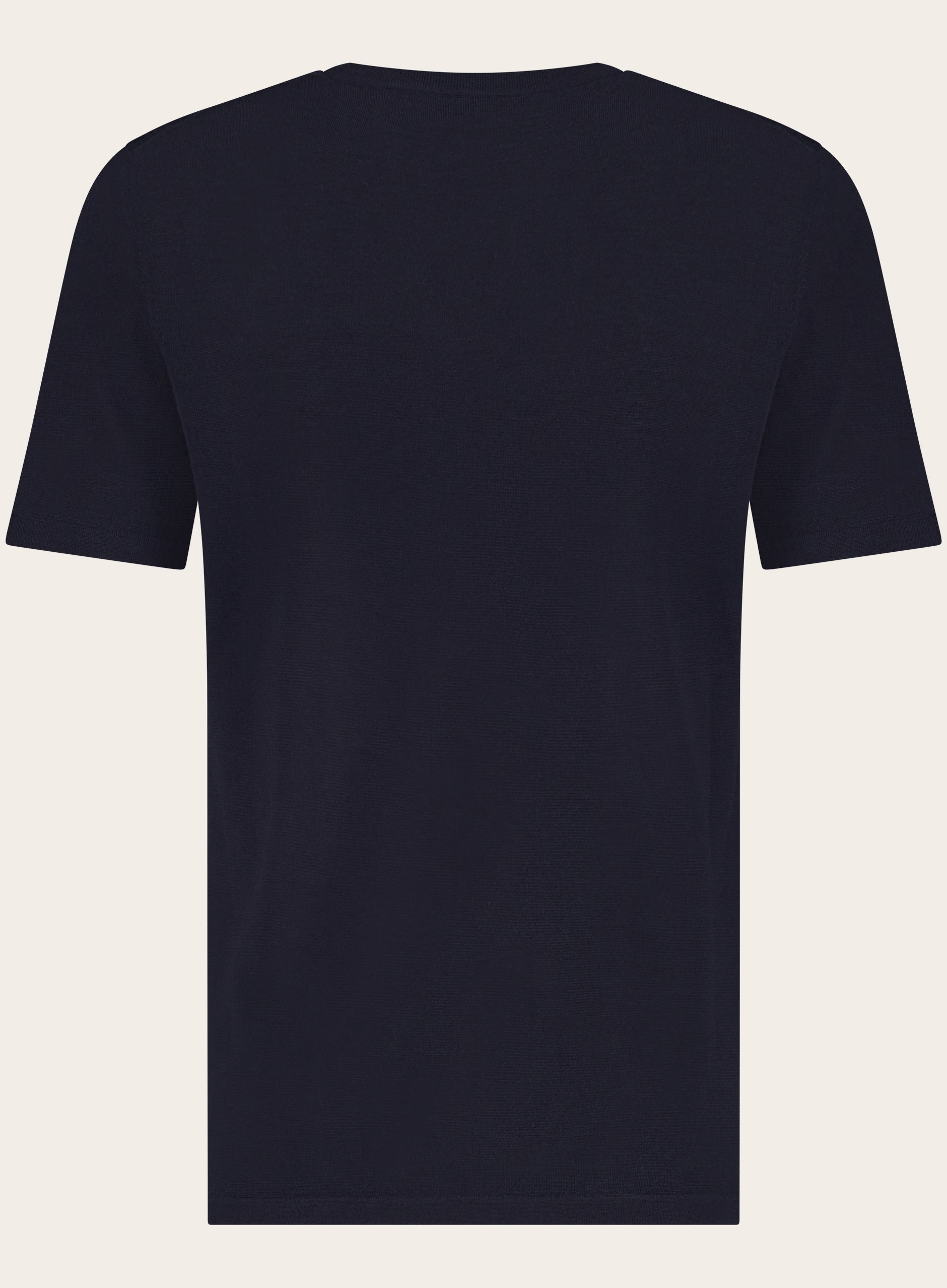 T-shirt van cashmere en zijde | BLUE NAVY