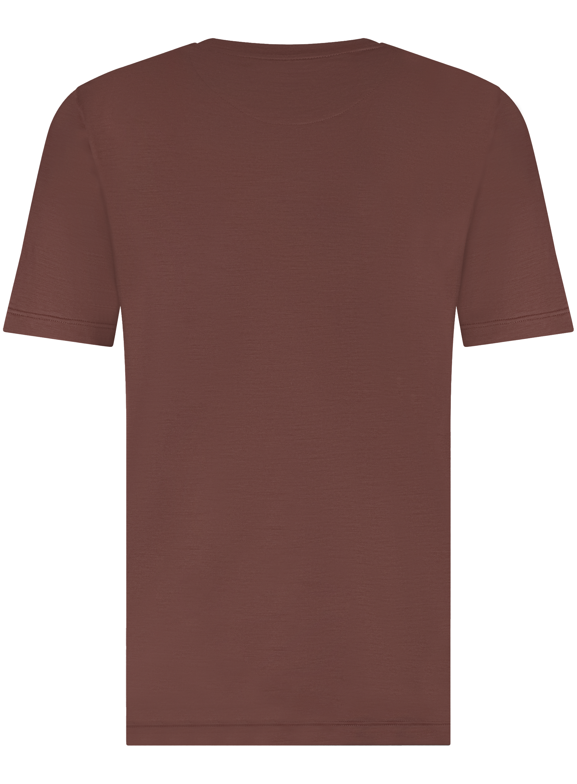 T-shirt van wol | Bordeaux