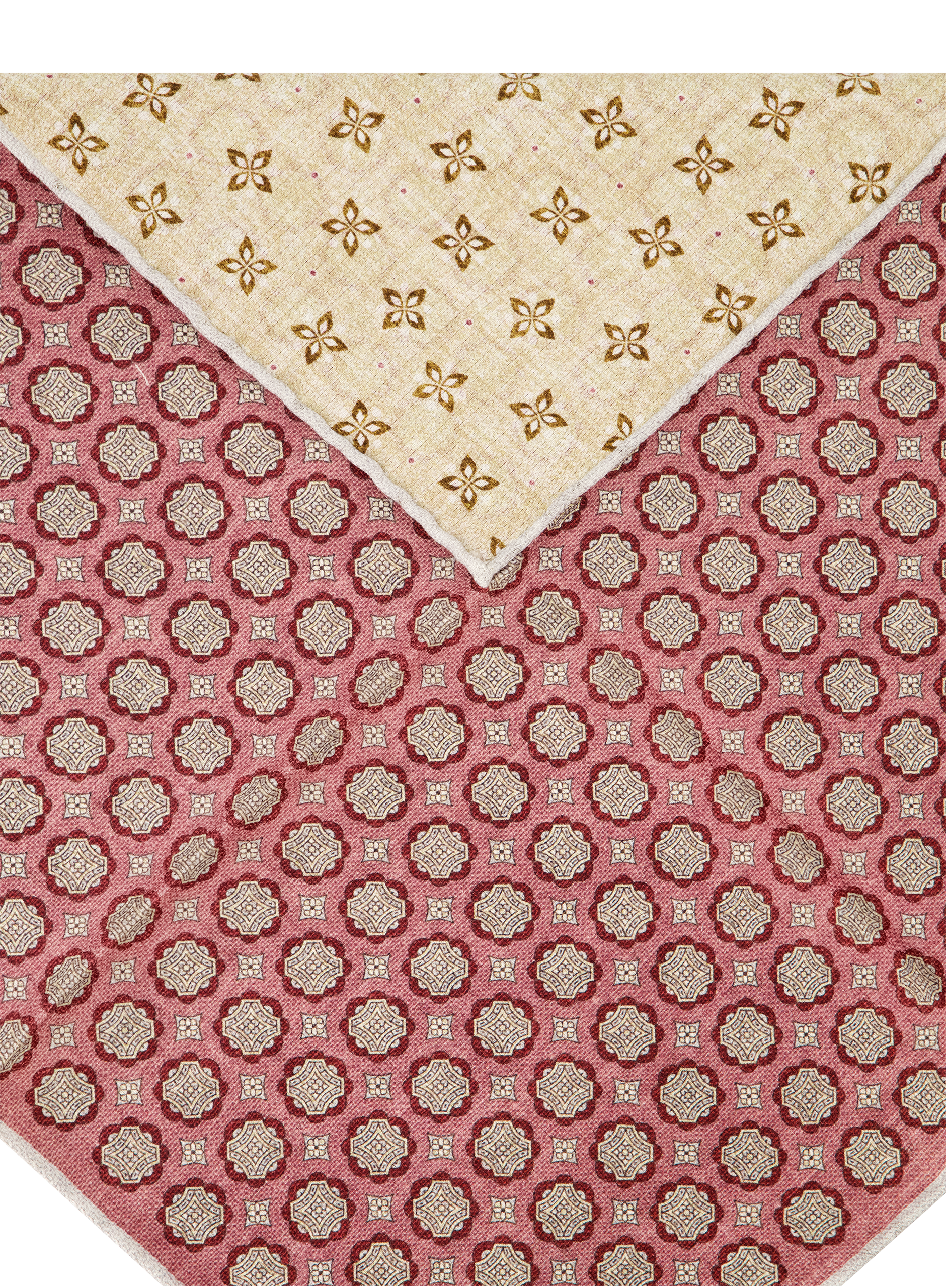 Pochet met print van zijde | FULL_WIDTH | ROZE