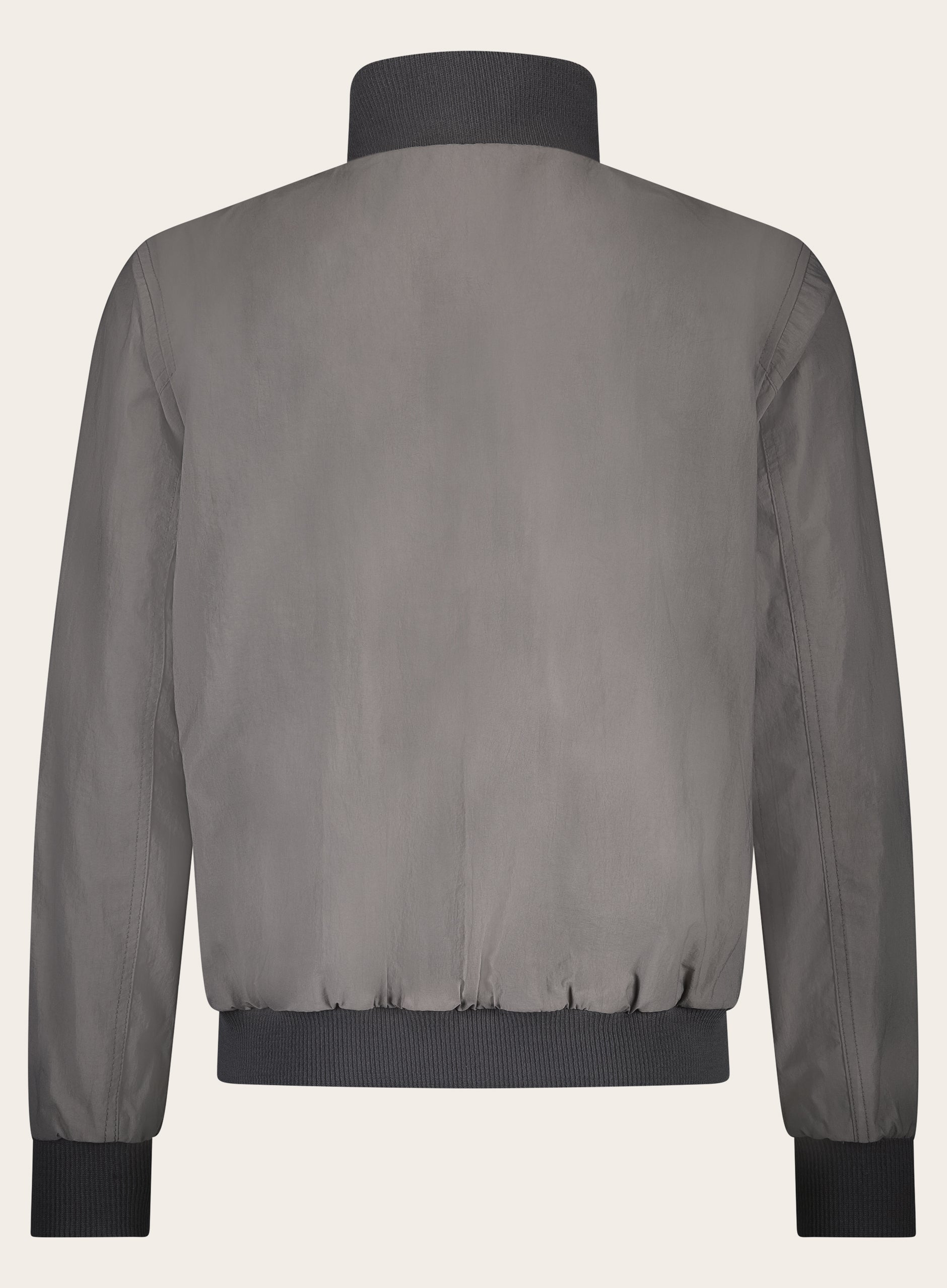 Reversible bomber van suède | WARM GREY