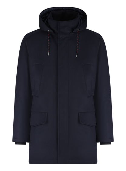Parka met donsvulling en capuchon | BLUE NAVY