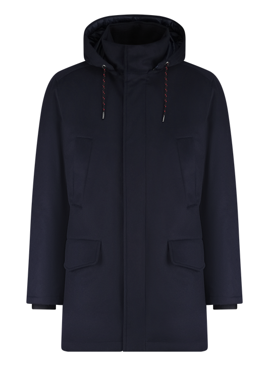 Parka met donsvulling en capuchon | BLUE NAVY