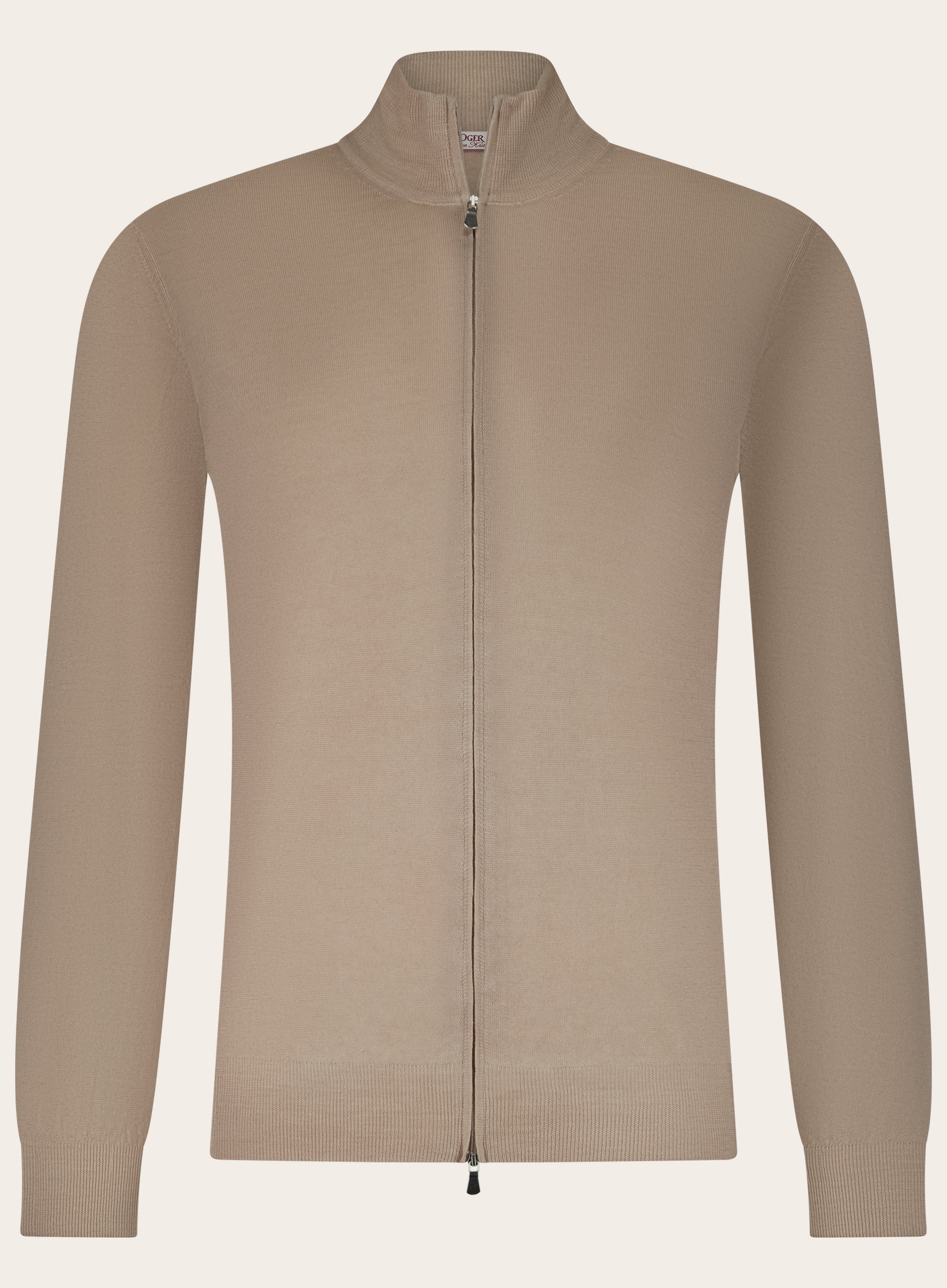 Ritsvest van wol | Beige