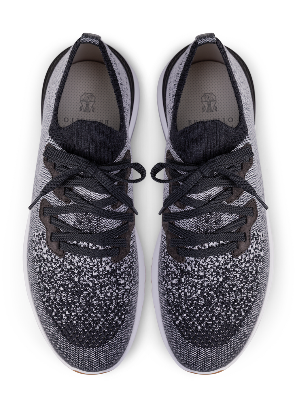 Knitted low-top sneakers | Zwart Melee