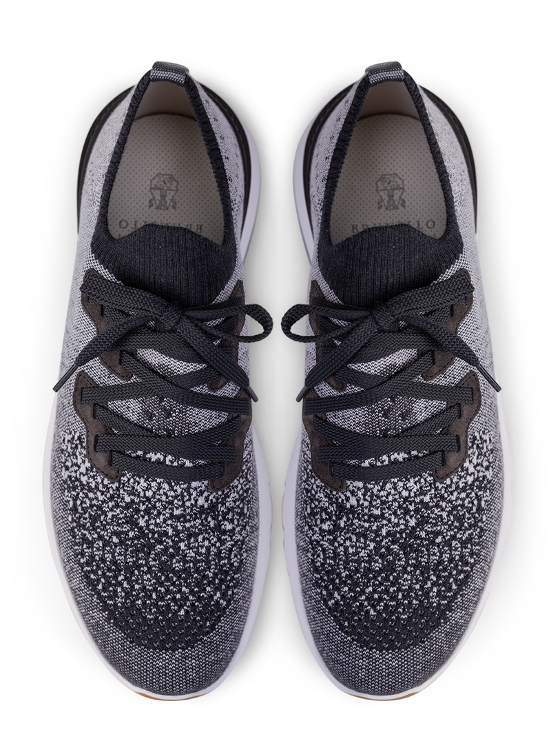 Knitted low-top sneakers