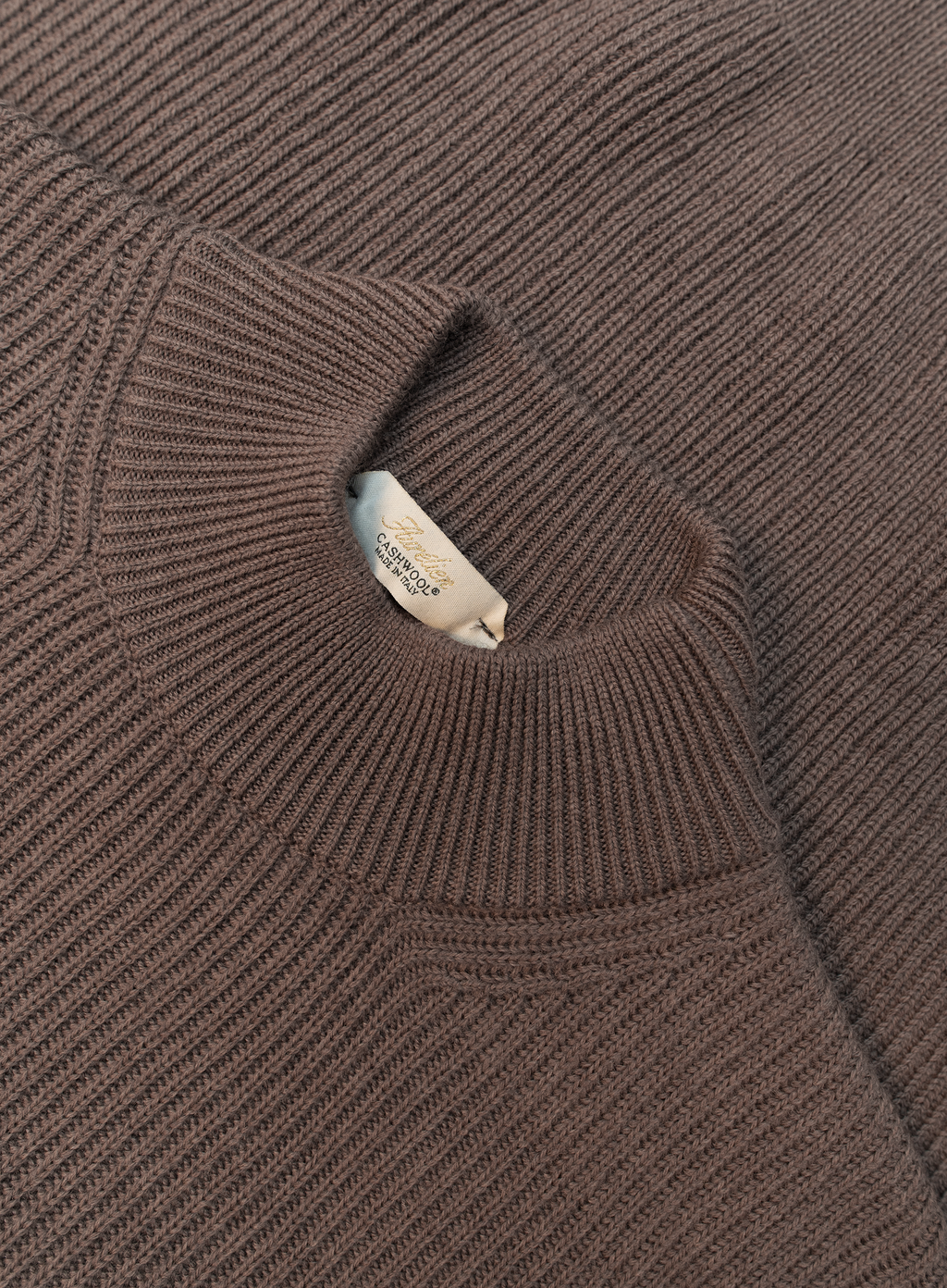 Mockneck trui van merino wol | FULL_WIDTH | TAUPE