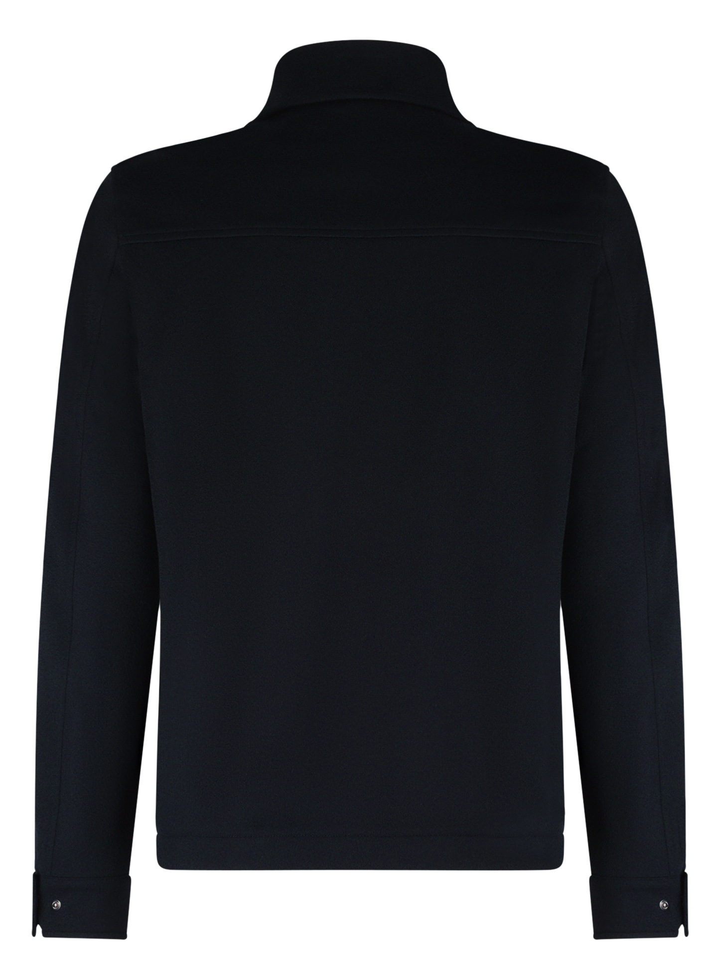 Shacket van wol en cashmere | BLUE NAVY