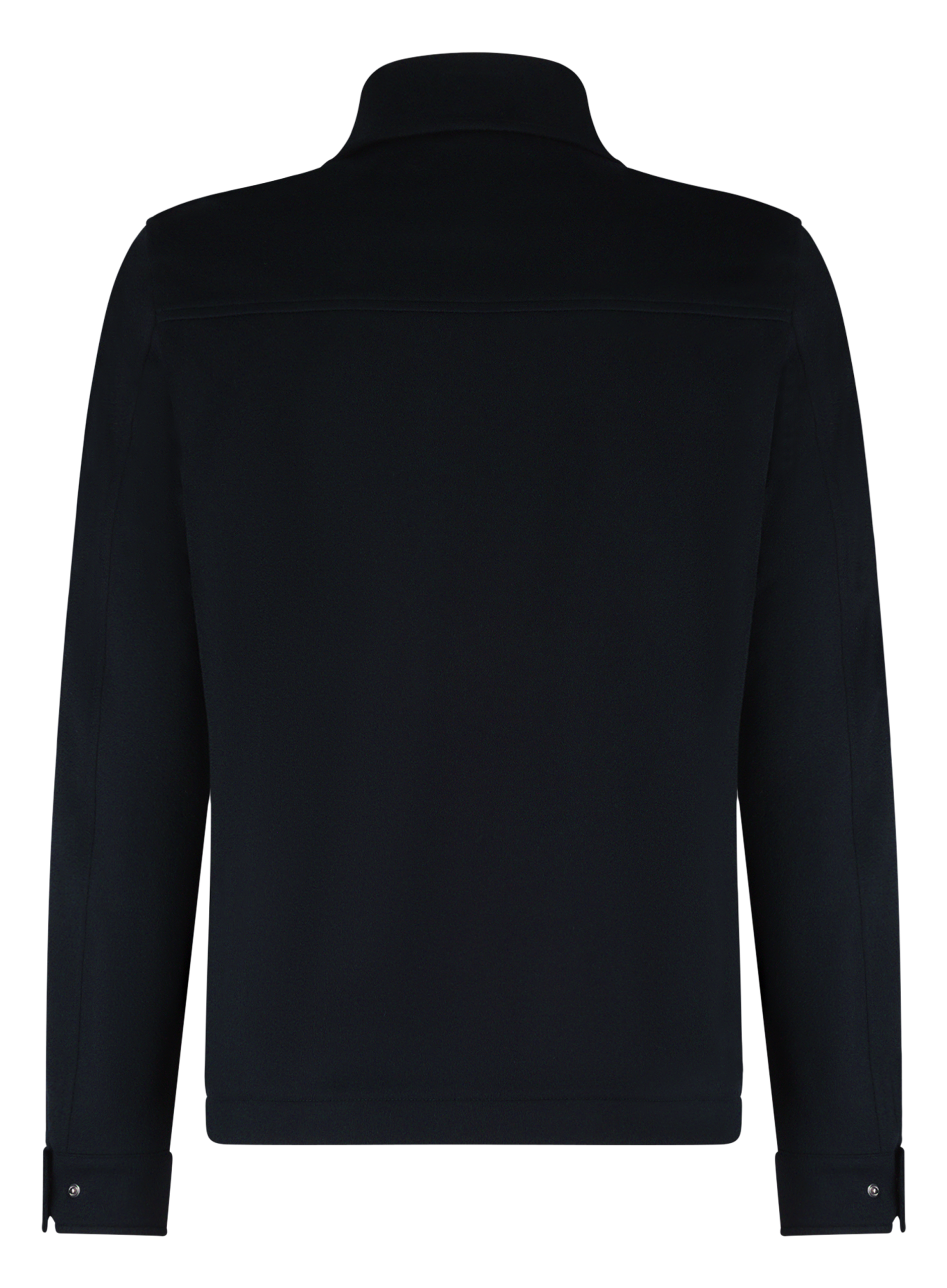 Shacket van wol en cashmere | BLUE NAVY