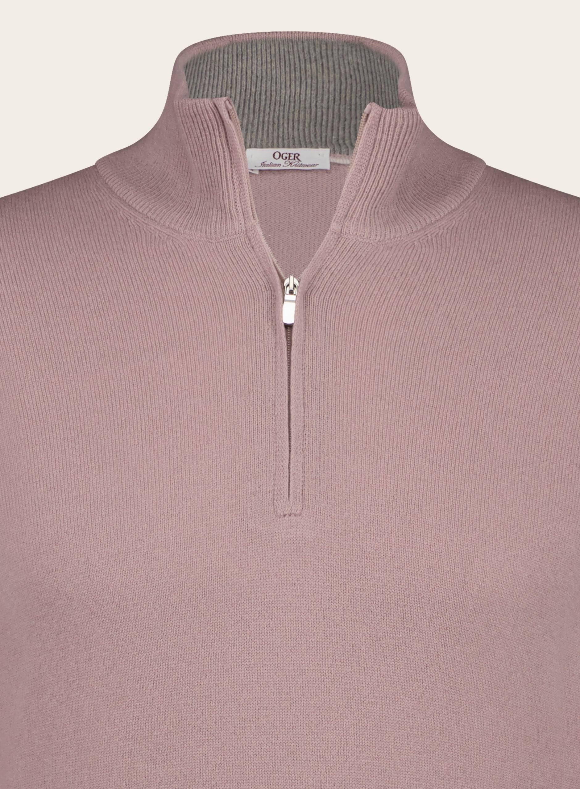 Half-zip van wol en cashmere | FULL_WIDTH | ROZE