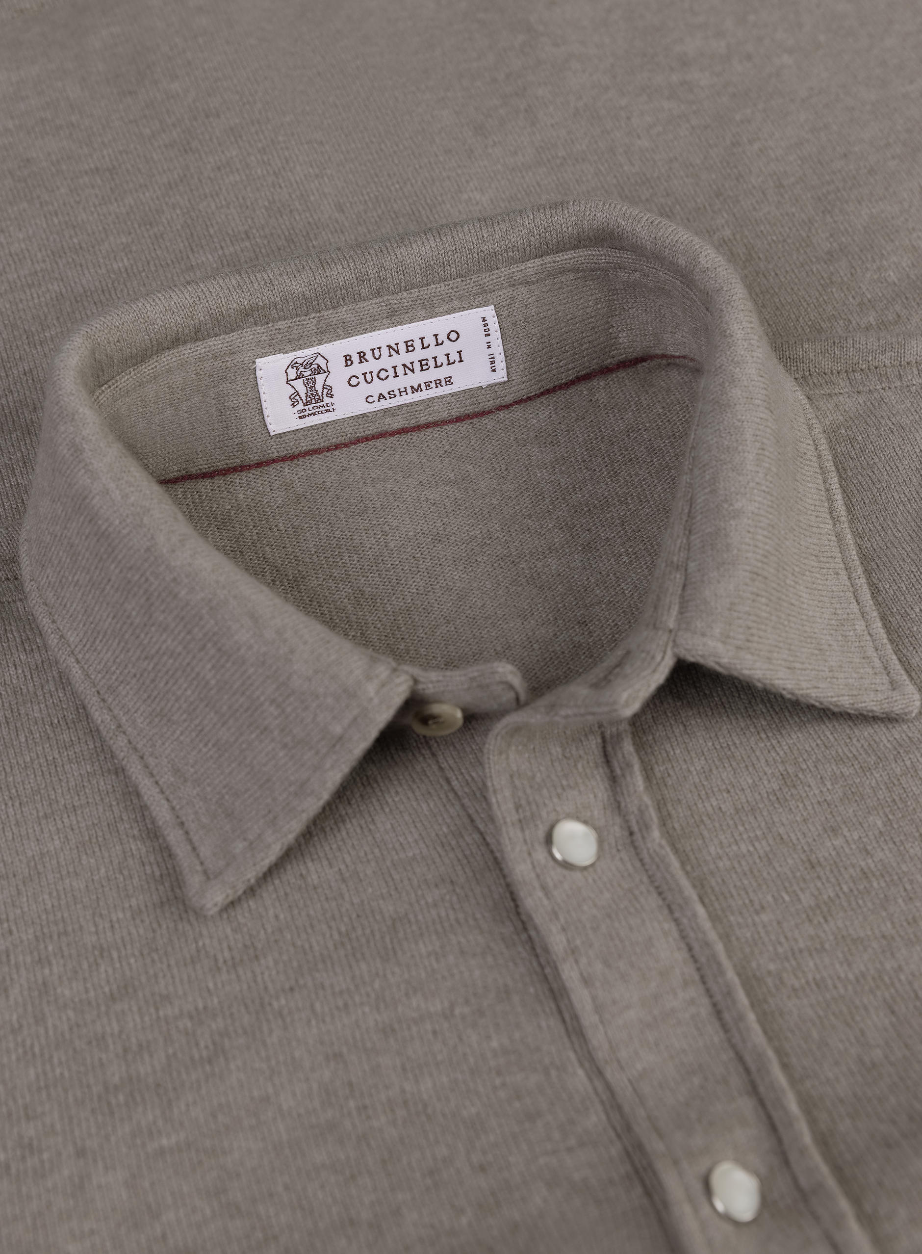 Overshirt van wol, cashmere en zijde | FULL_WIDTH | TAUPE