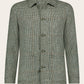 Glenchek shirt jacket van wol | Groen