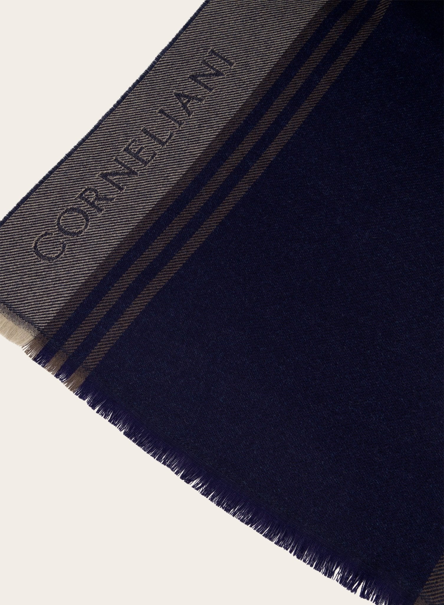 Sjaal van wol en cashmere | BLUE NAVY