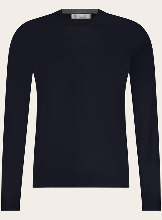 Crewneck van wol en cashmere