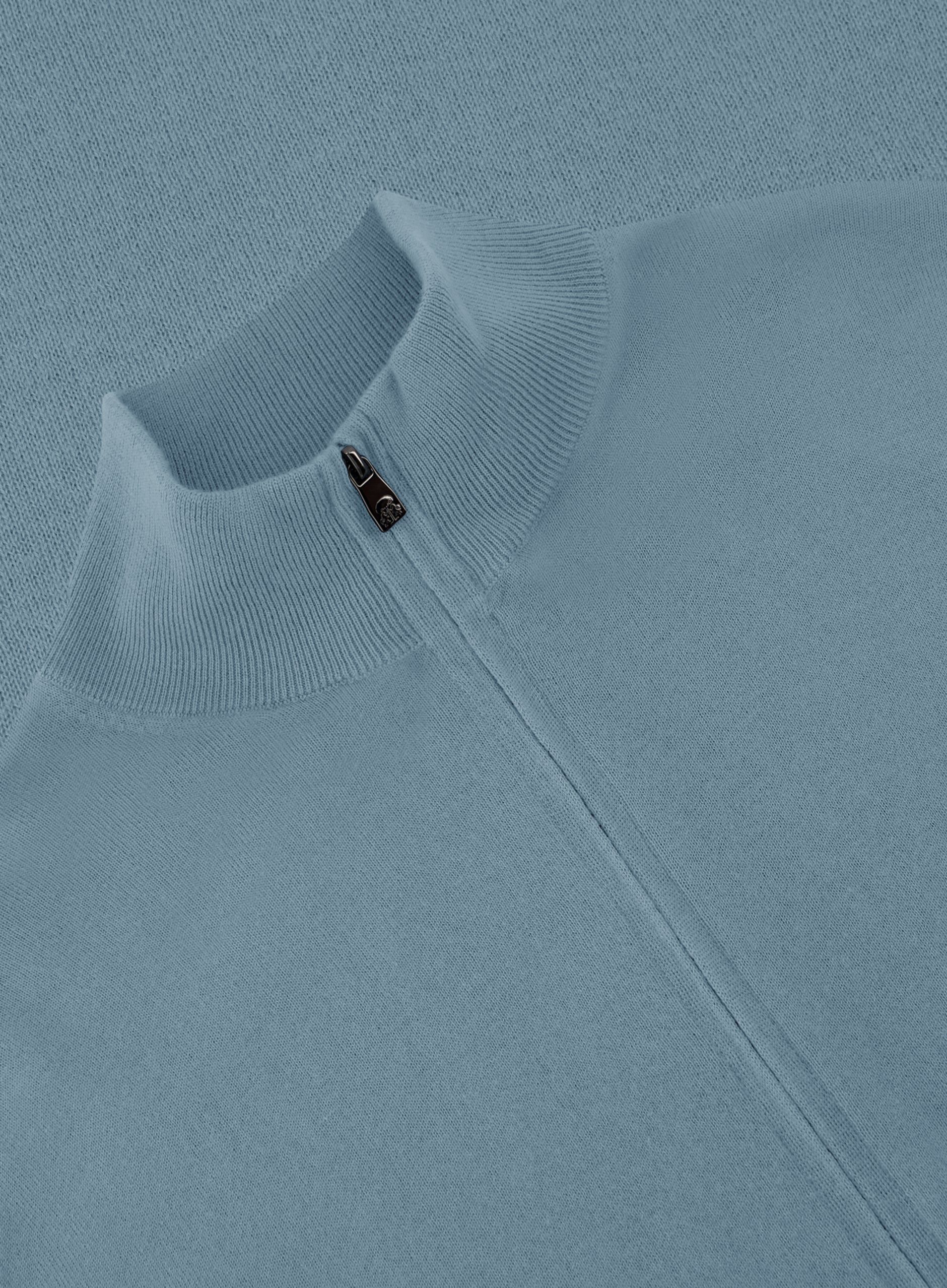 Ritsvest van cashmere en zijde | Aqua