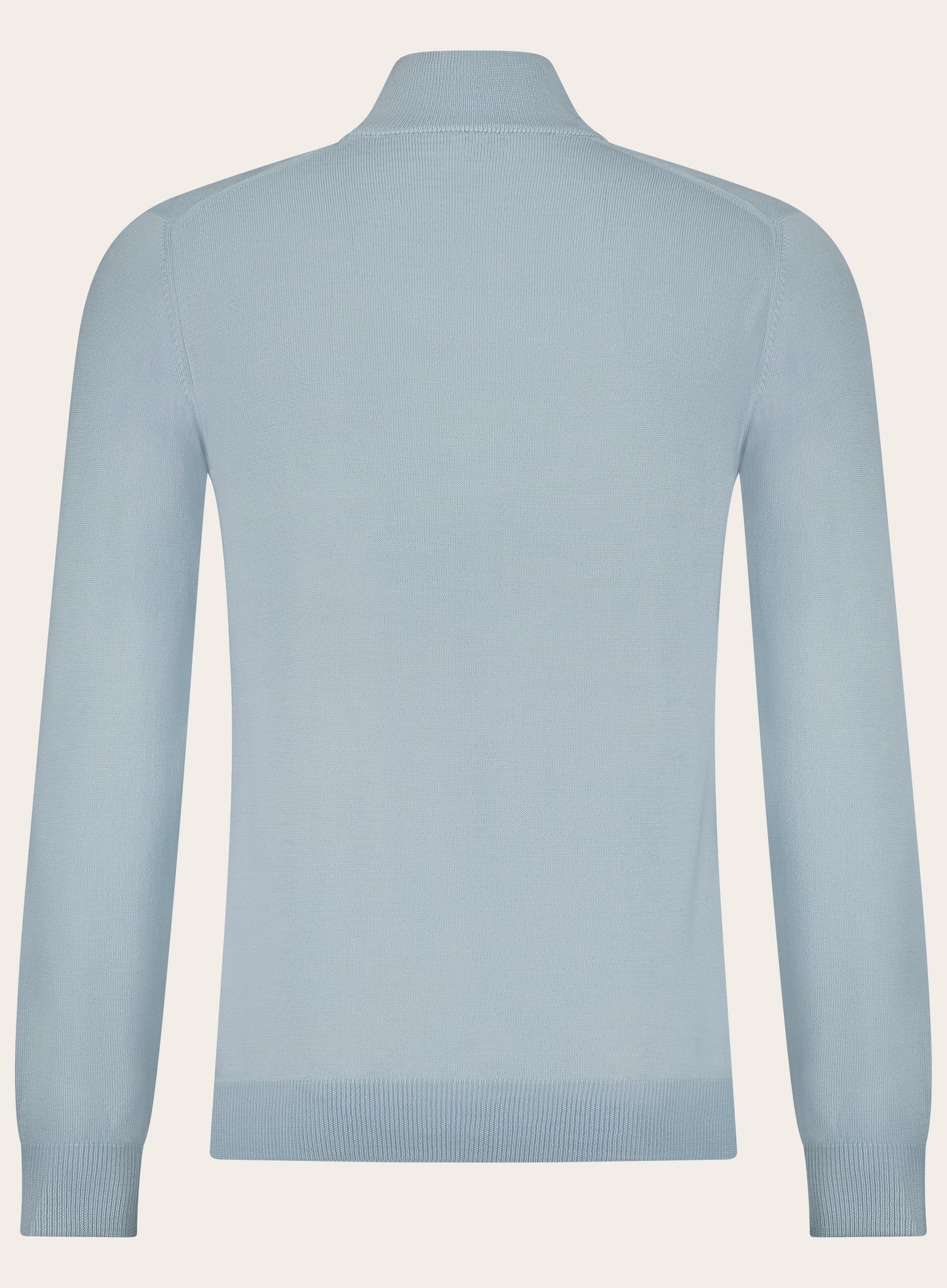 Half-zip trui van wol | L.Blauw