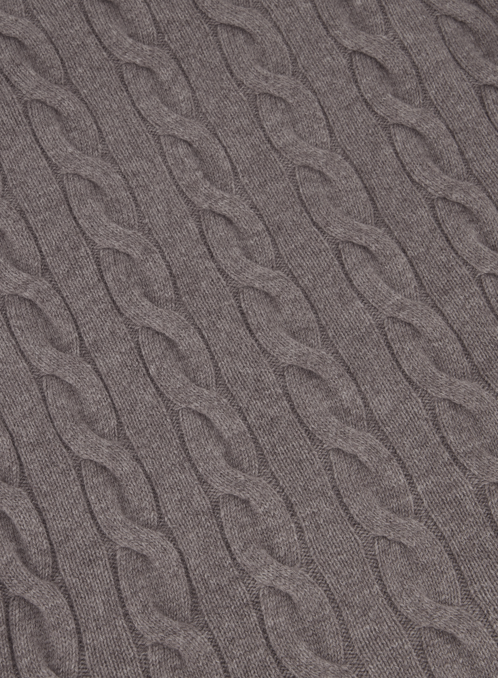 Kabelgebreid ritsvest van wol en cashmere | FULL_WIDTH | TAUPE