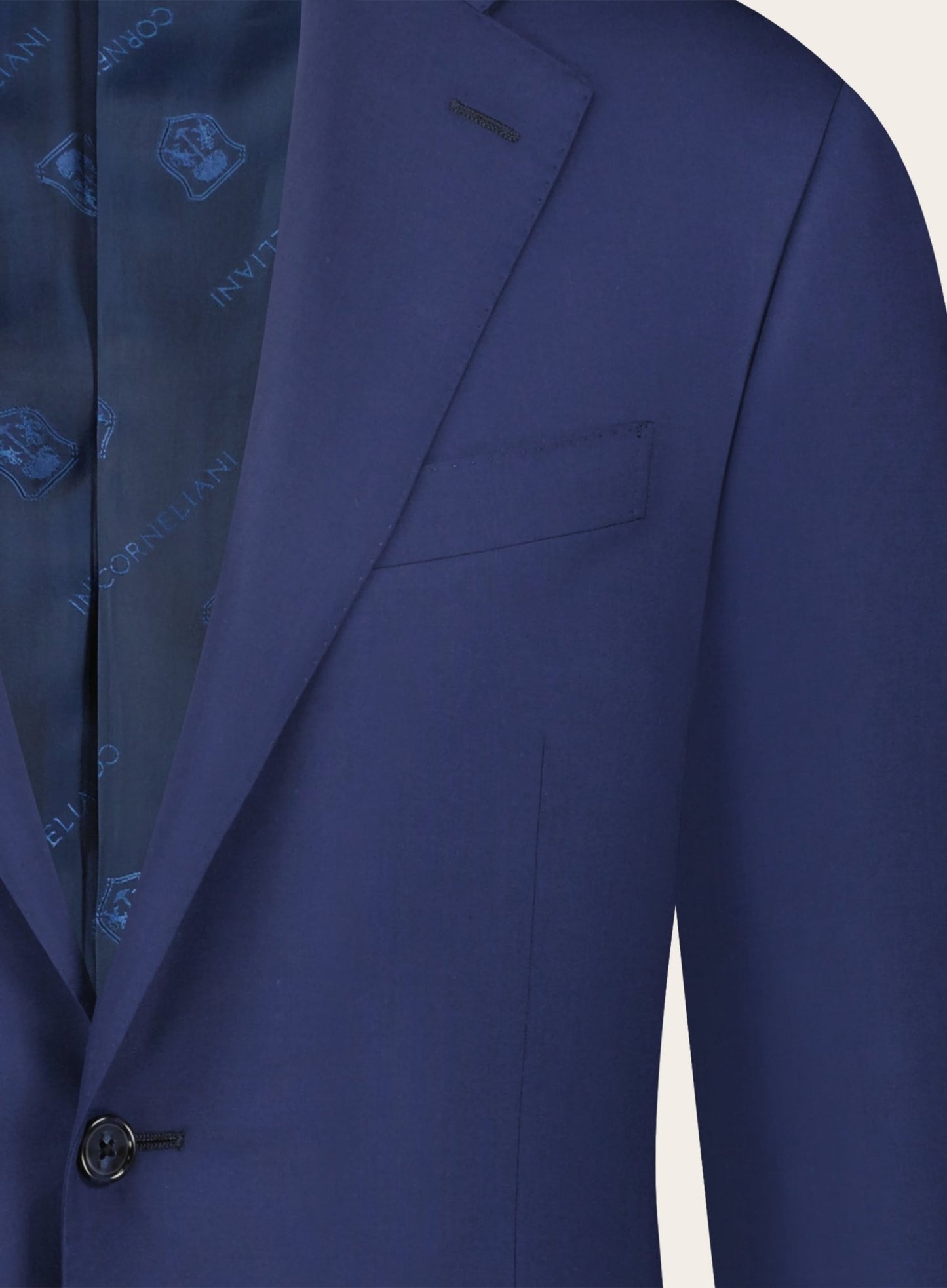 Regular-fit virgin-wollen pak | COBALT INK