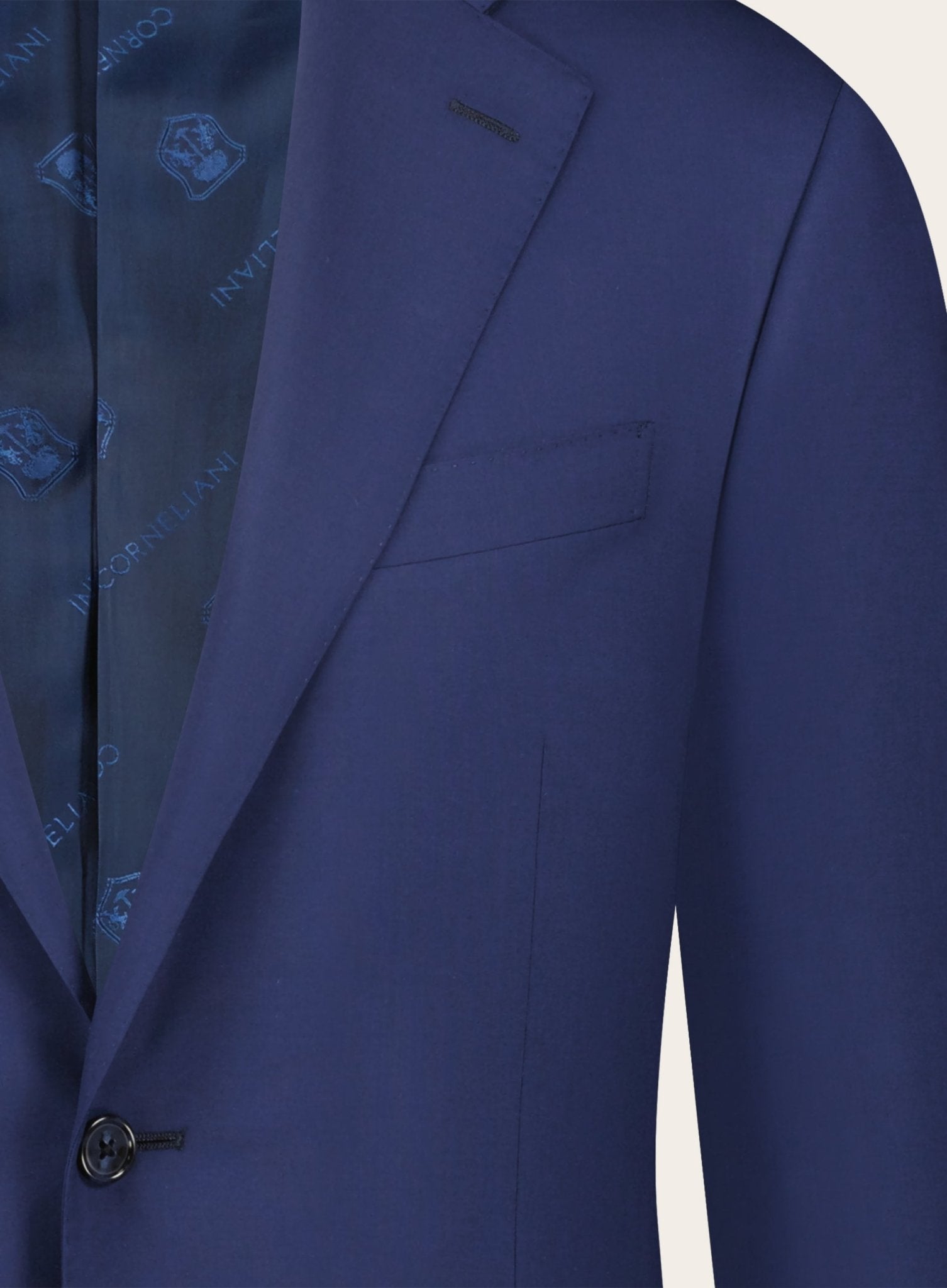 Regular-fit virgin-wollen pak | COBALT INK