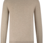 Crewneck met lange mouwen van cashmere | TAUPE