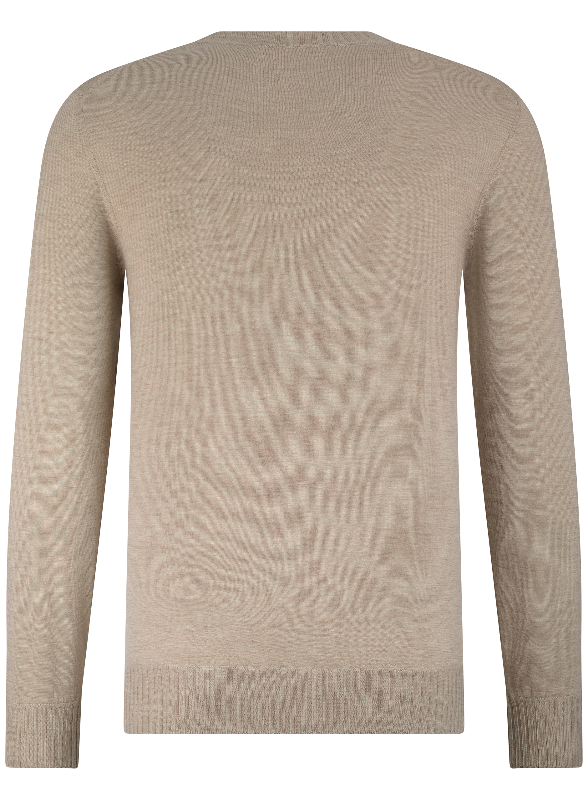 Crewneck met lange mouwen van cashmere | TAUPE