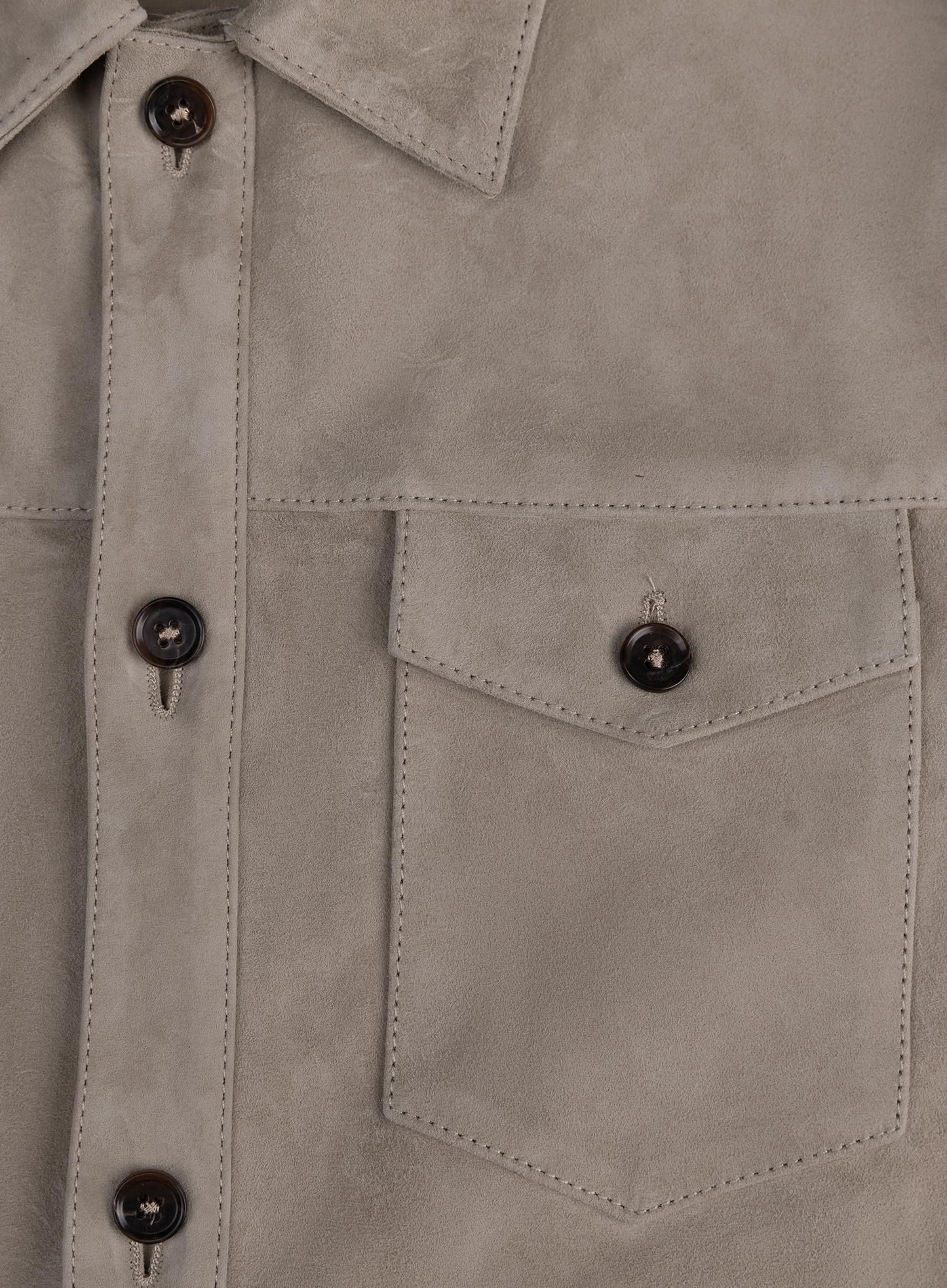 Dex overshirt van suėde | FULL_WIDTH | Beige