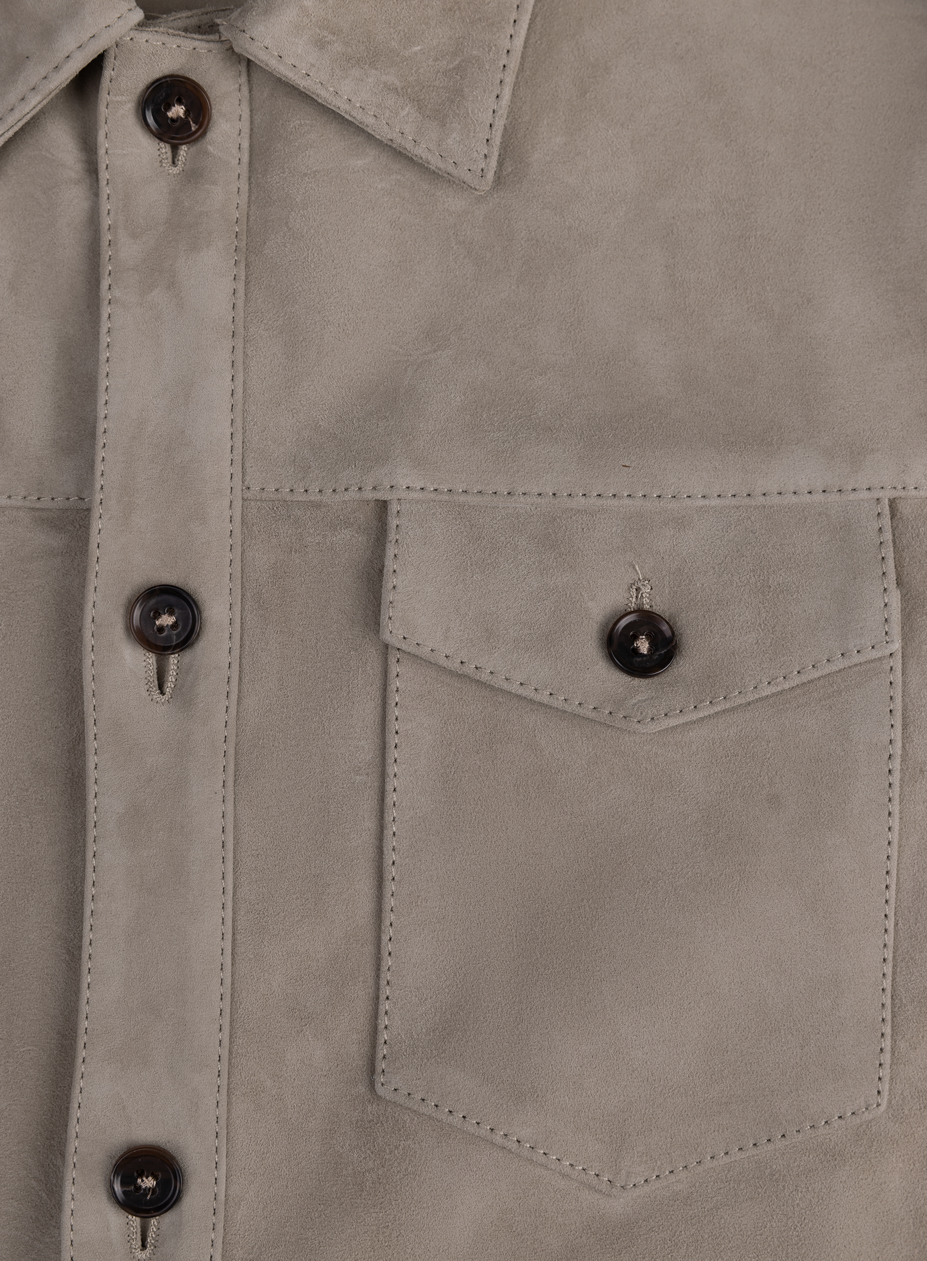 Dex overshirt van suėde | FULL_WIDTH | Beige