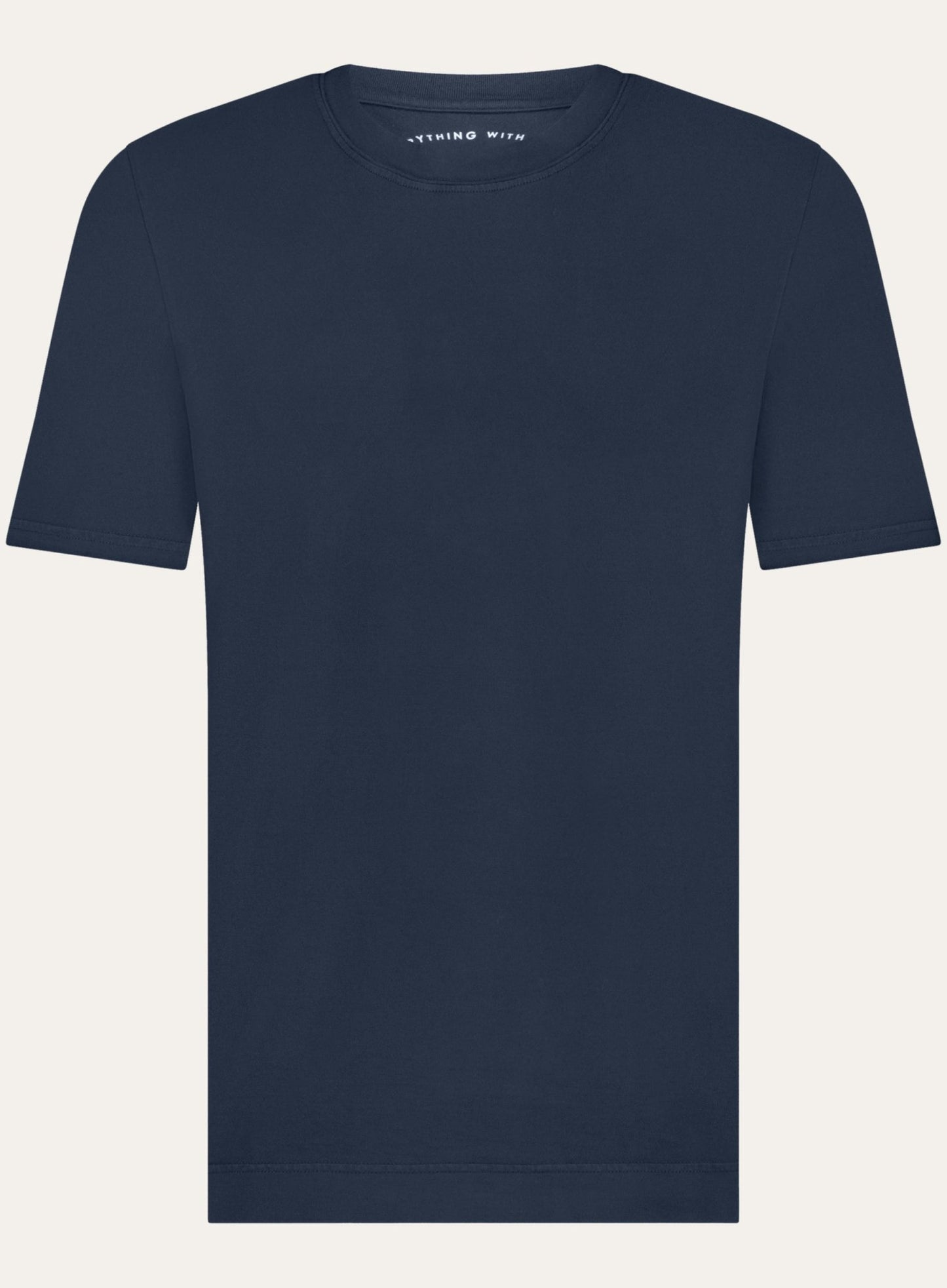 Crewneck T-shirt van katoen | BLUE NAVY 