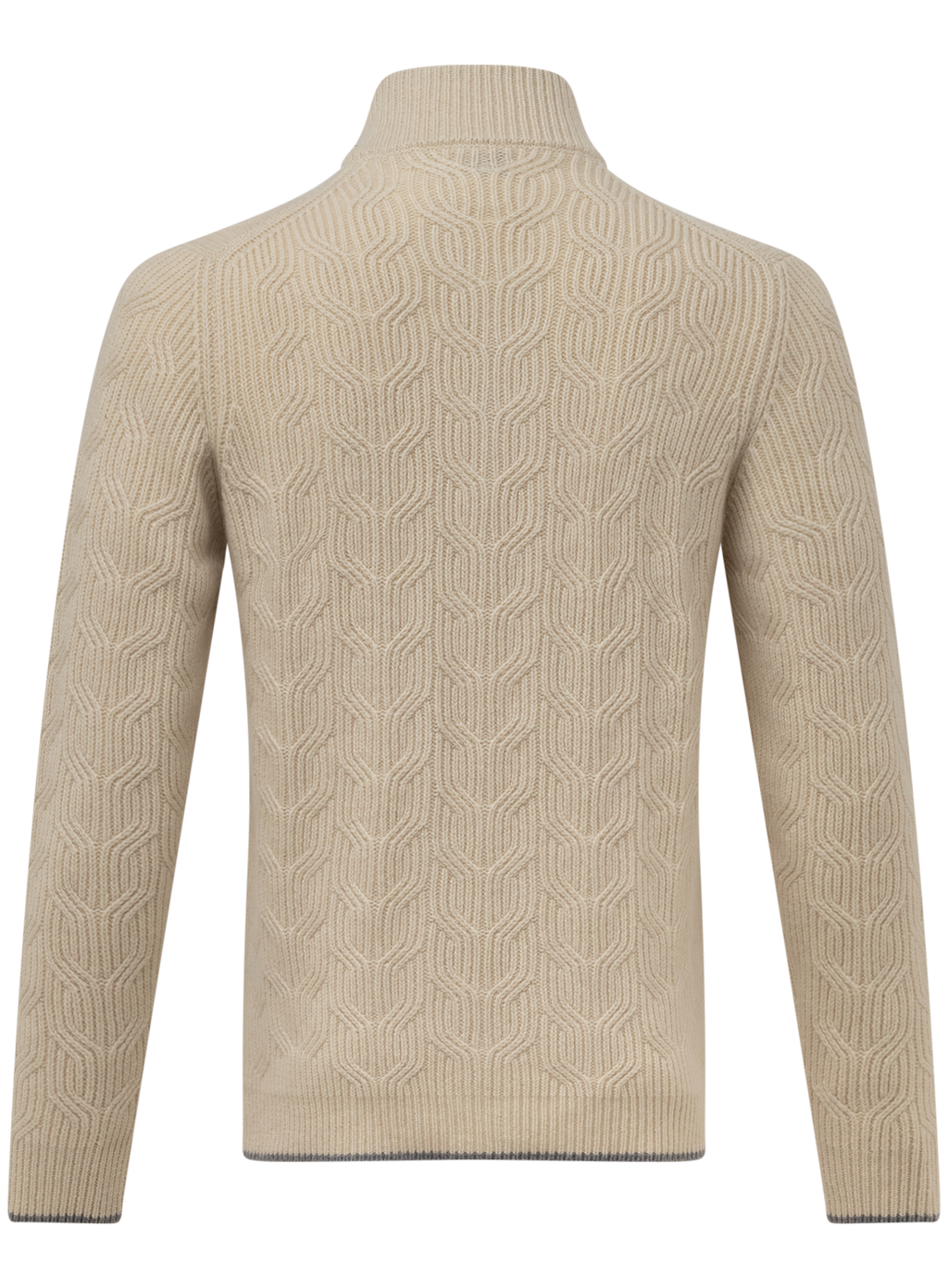 Zago ritsvest van cashmere | Beige