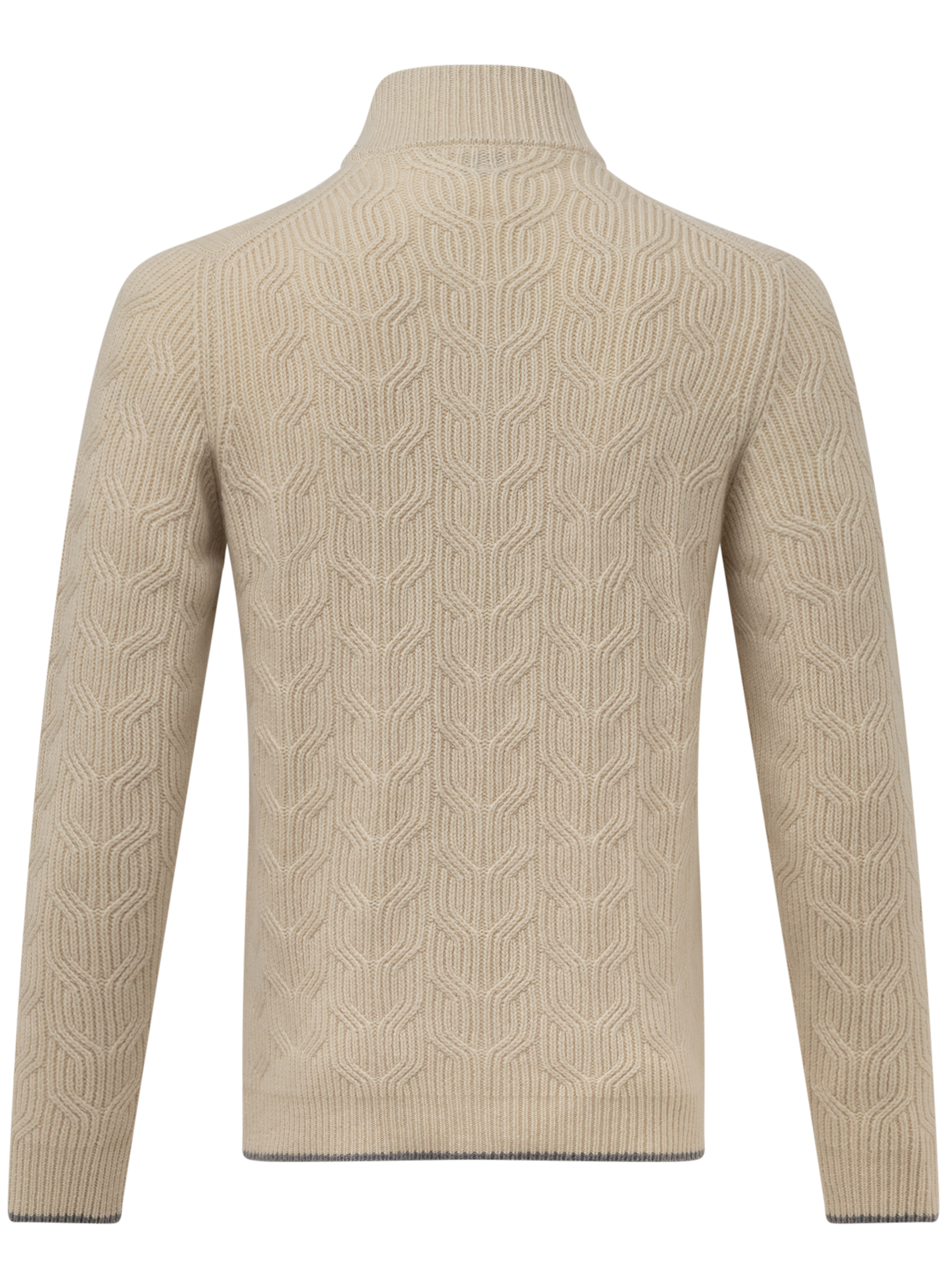 Zago ritsvest van cashmere | Beige