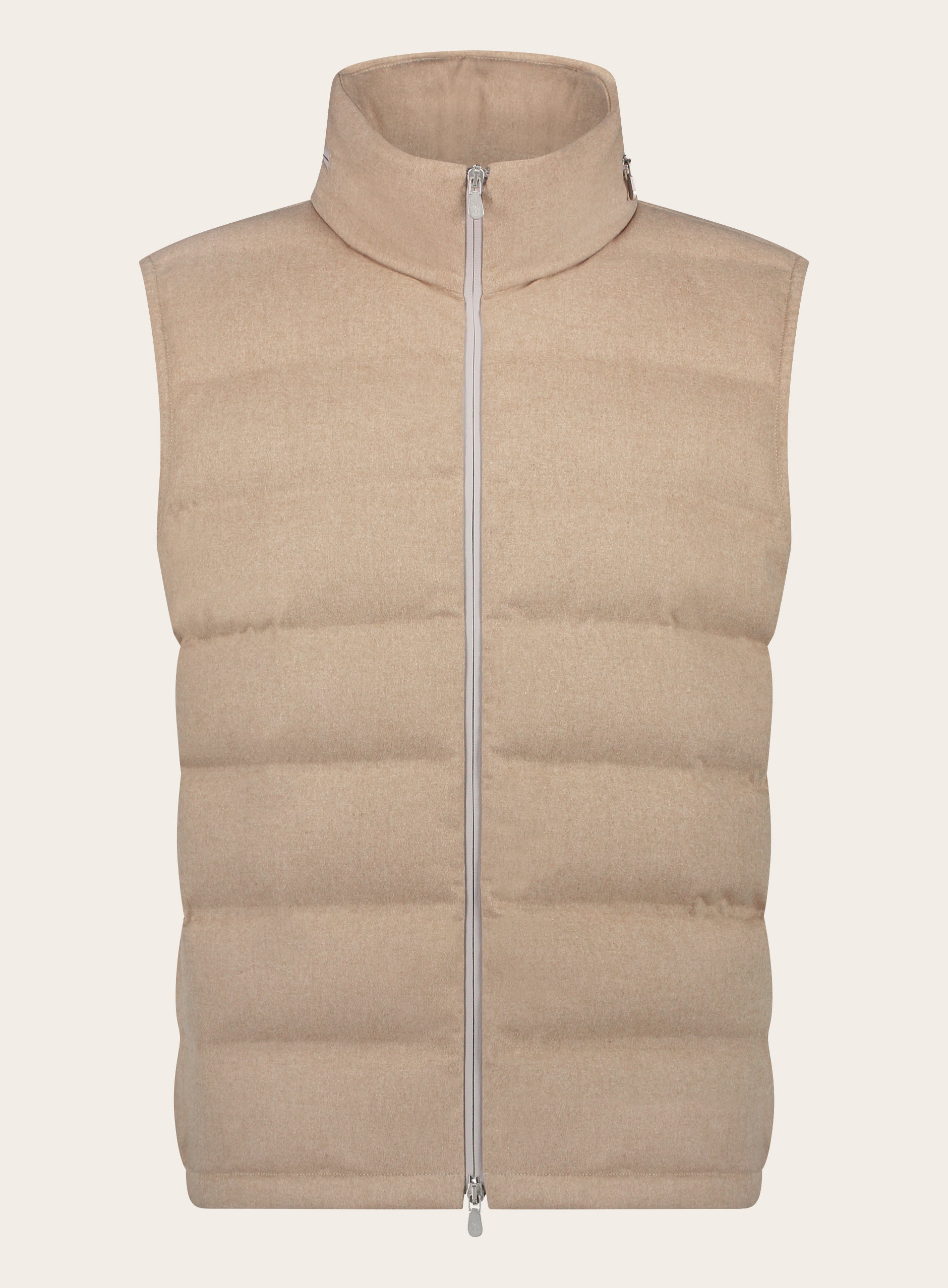 Gewatteerde donsbodywarmer | Camel