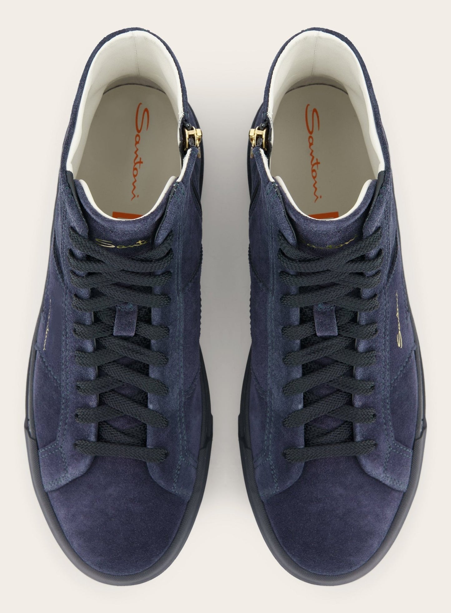 High-top Double Buckle sneakers | BLUE NAVY