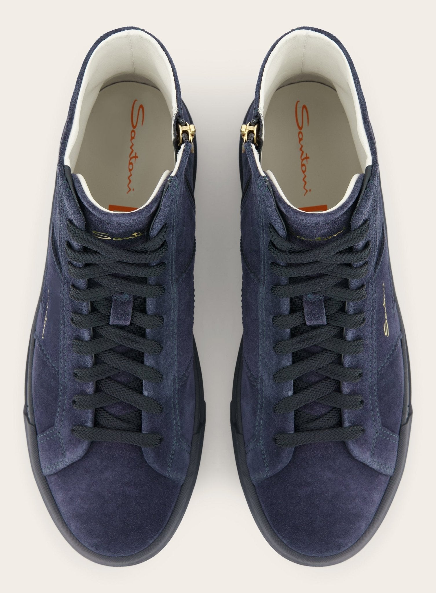 High-top Double Buckle sneakers | BLUE NAVY