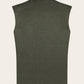 Slim-fit bodywarmer van wol | Groen