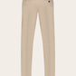 Slim-fit pantalon van flanel | Beige