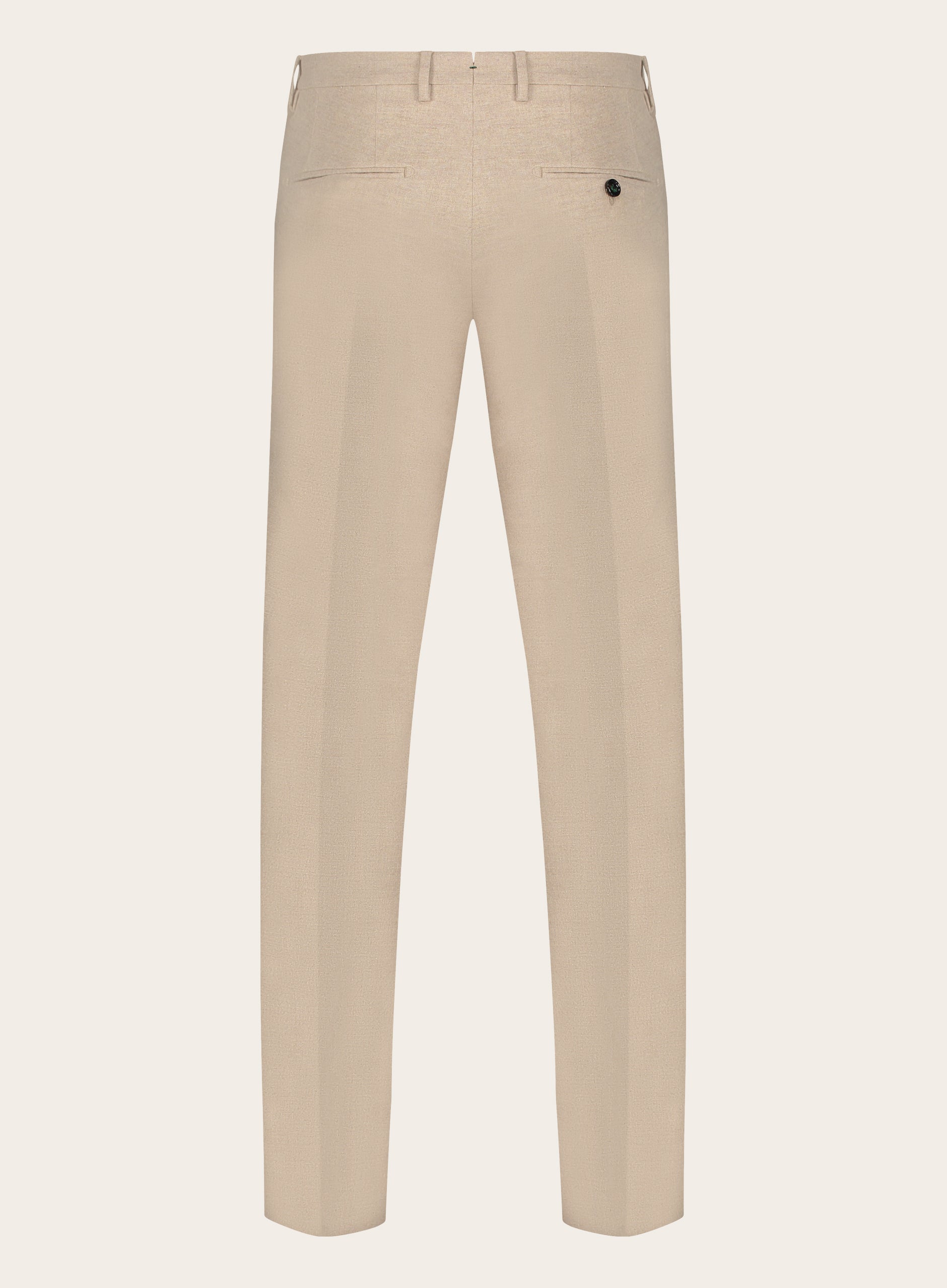 Slim-fit pantalon van flanel | Beige