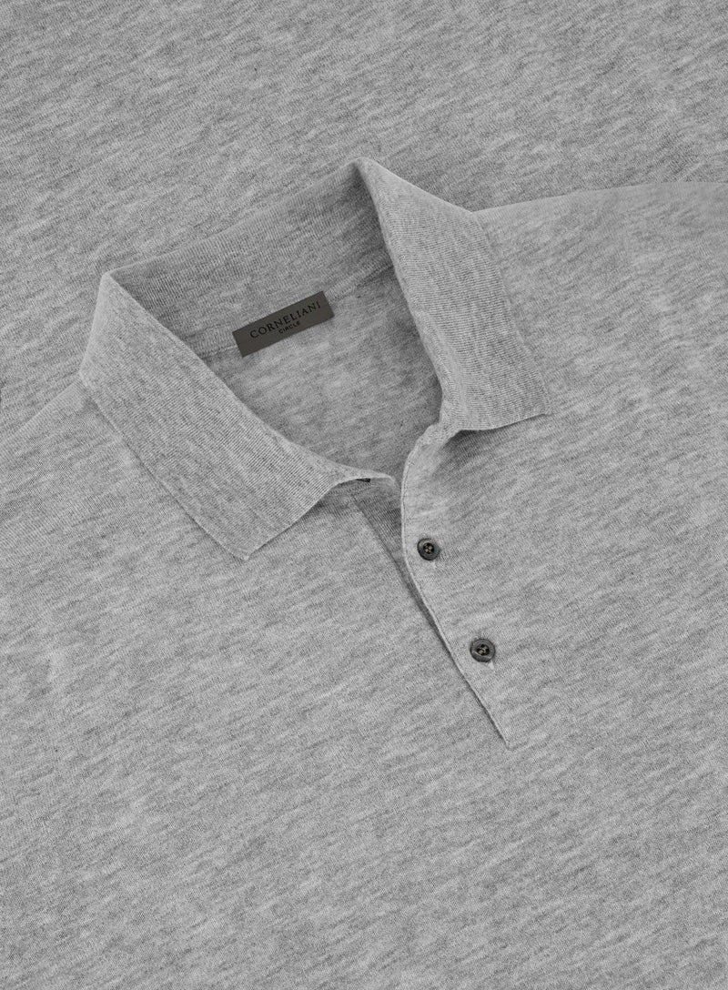 Poloshirt van wol en cashmere | FULL_WIDTH | Grijs