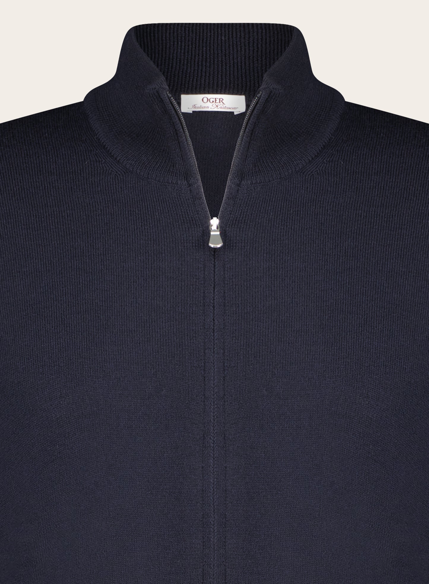 Slim-fit vest van wol | BLUE NAVY