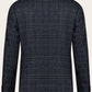 Regular-fit wollen-zijden jasje | BLUE NAVY