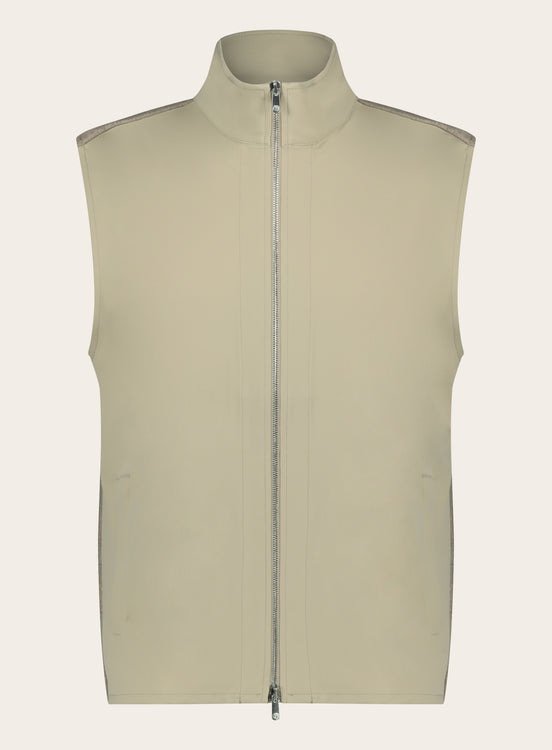 Bodywarmer van wol | TAUPE