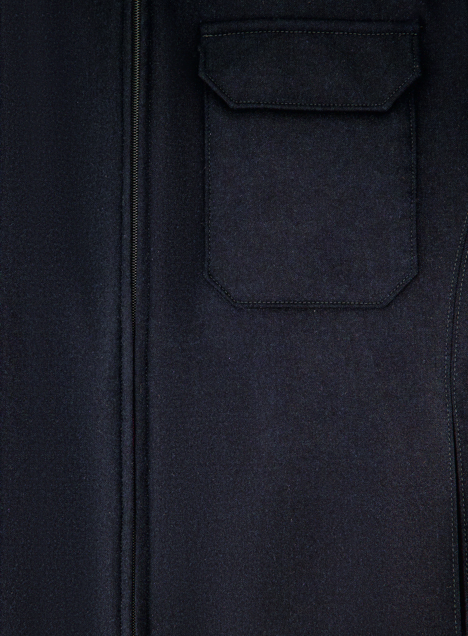 Overshirt van wol en cashmere | FULL_WIDTH | BLUE NAVY