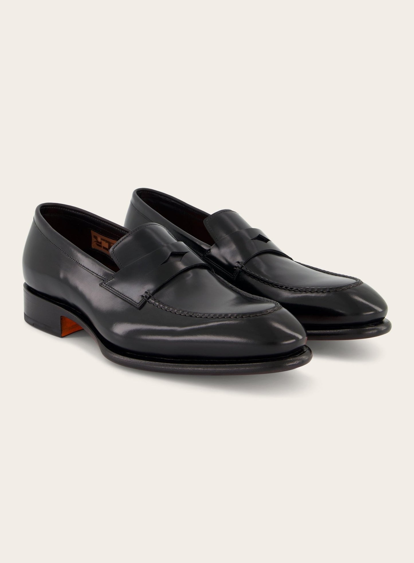 Carter penny loafers van leer | Zwart